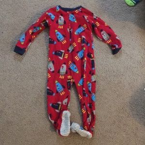 Fleece footie pajamas